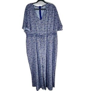 BloomChic NWOT Blue Floral Jumpsuit sz 22-24